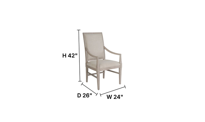 Universal Furniture Coalesce Arm Chair in Light Gray-Jennifer Furniture