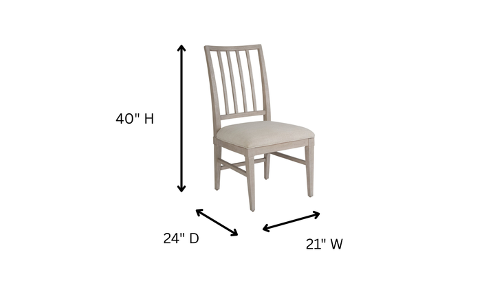 Universal Furniture Coalesce Beige Fabric Upholstery Side Chair-jennifer furniture