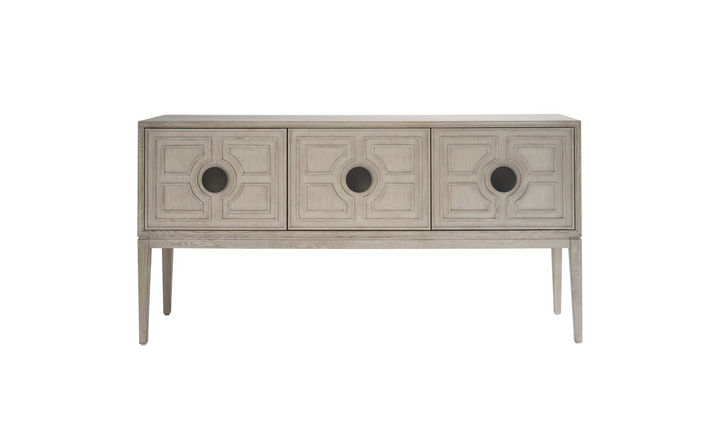 Universal Furniture Coalesce Beige Madden Sideboard With Adjustable Shelves-jennifer furniture