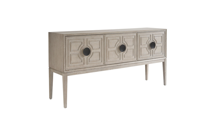 Universal Furniture Coalesce Beige Madden Sideboard With Adjustable Shelves-jennifer furniture