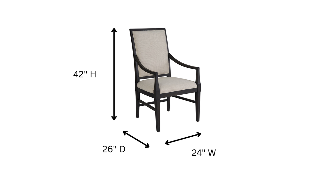 Universal Furniture Coalesce Brown Wooden Arm Chair-jennifer furniture