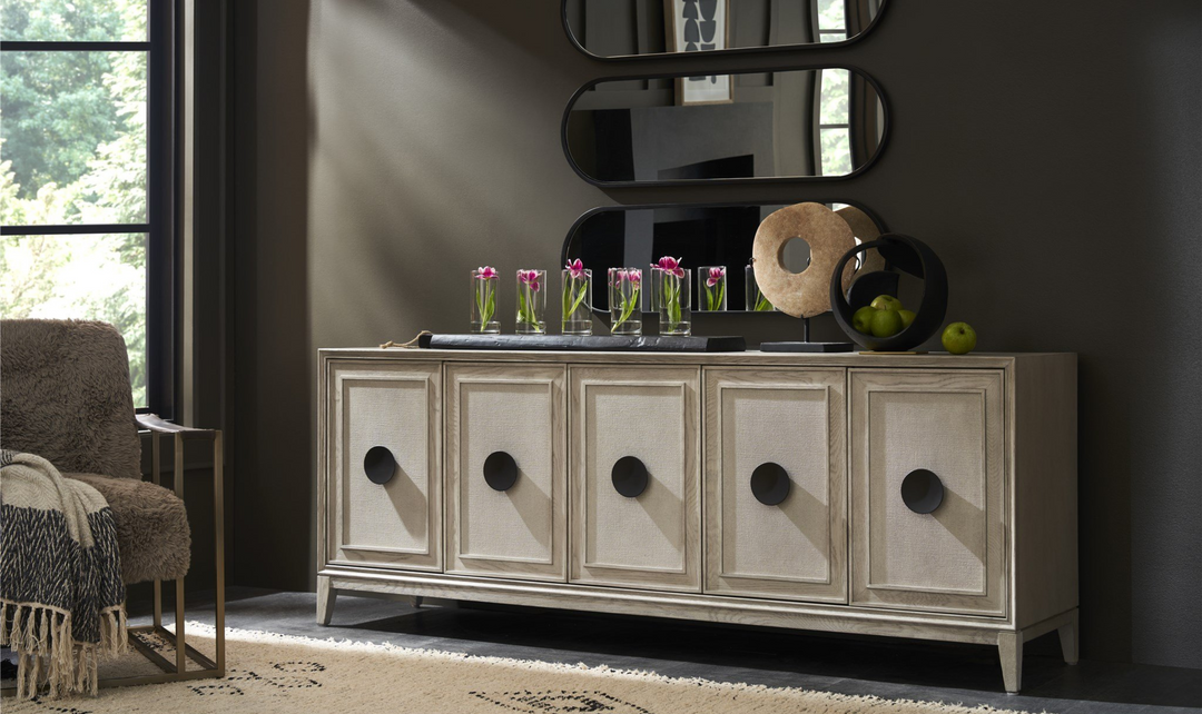 Universal Furniture Coalesce Entertainment Credenza With Adjustable shelves-jennifer furniture