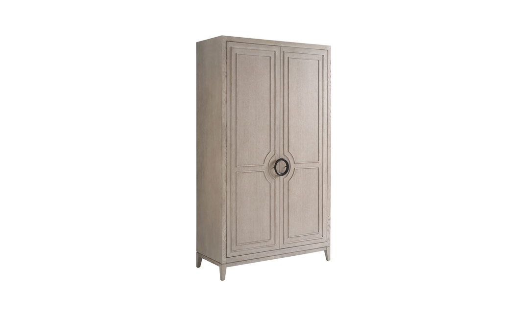 Universal Furniture Coalesce Wardrobe With Rolling Fog Finish-jennifer furniture