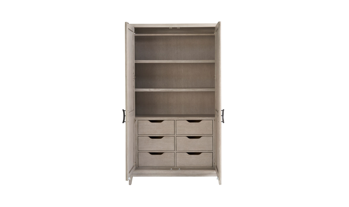 Universal Furniture Coalesce Wardrobe With Rolling Fog Finish-jennifer furniture