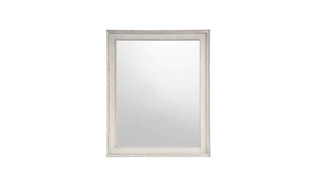 Universal Furniture Coalesce White Rectangle Mirror-jennifer furniture