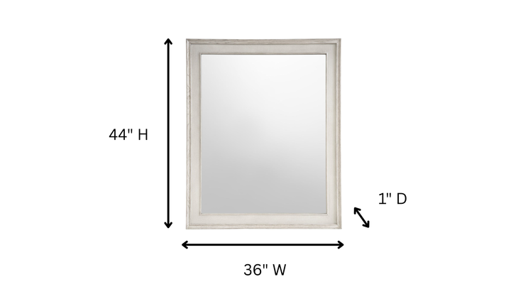 Universal Furniture Coalesce White Rectangle Mirror-jennifer furniture