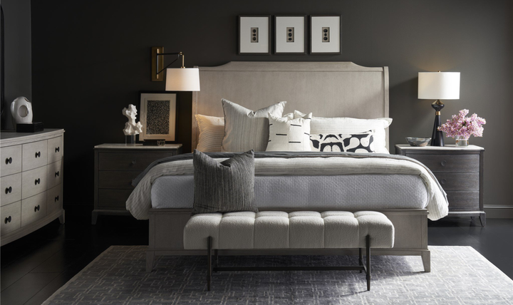 Universal Furniture Coalesce Wooden Light Gray Dresser With Rolling Fog Finish-jennifer furniture