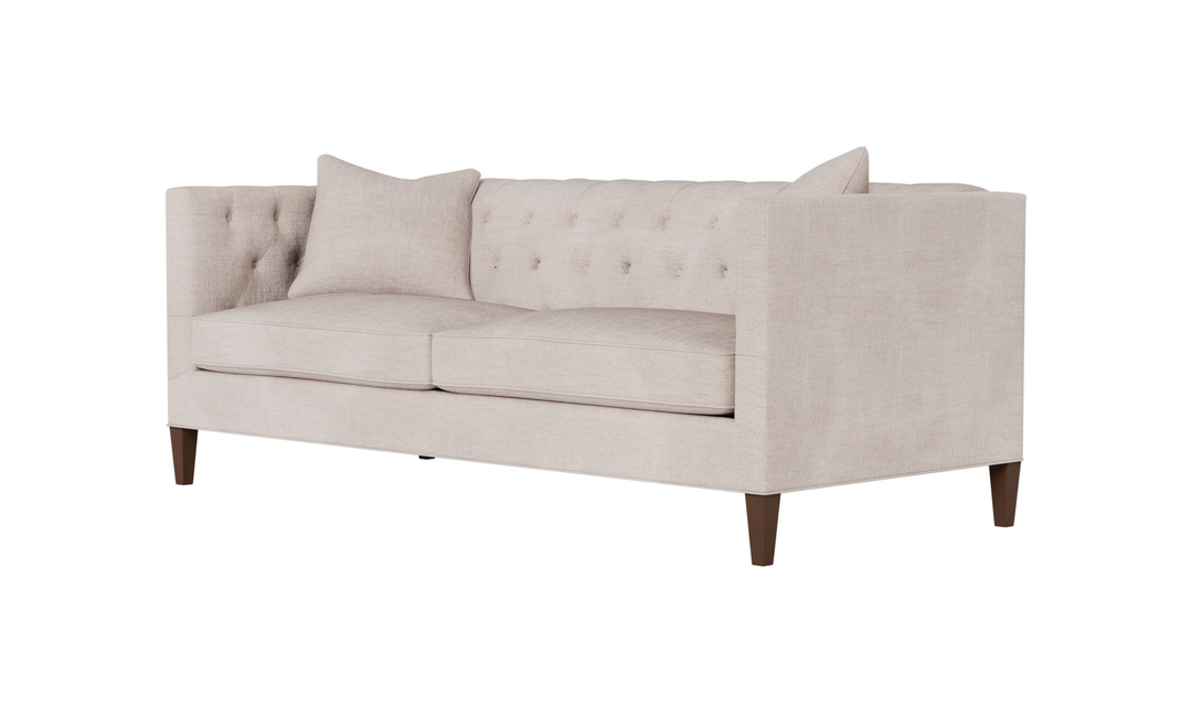 Universal Furniture Ellyson 3-Seater Fabric Sofa With Throw Pillow