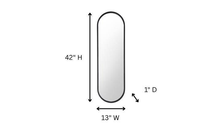Universal Furniture Coalesce Olsen Mirror With Dark Slate Metal Frame