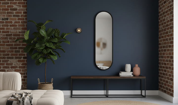 Universal Furniture Coalesce Olsen Mirror With Dark Slate Metal Frame-jennifer furniture