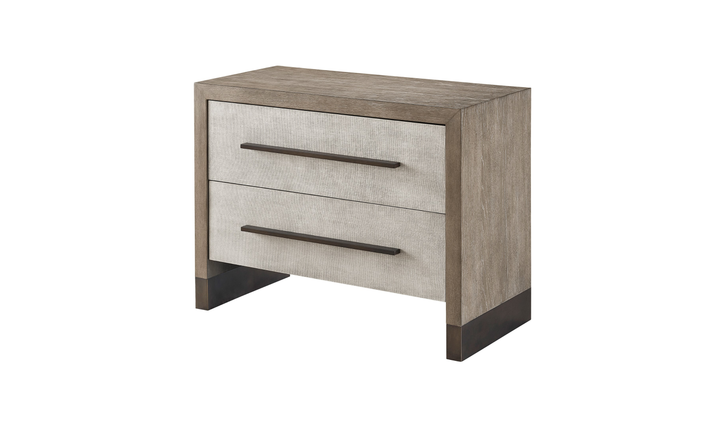 Universal Furniture Erinn Wooden Nightstand With Weathered Oak