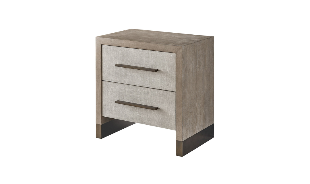 Universal Furniture Erinn Wooden Nightstand With Weathered Oak