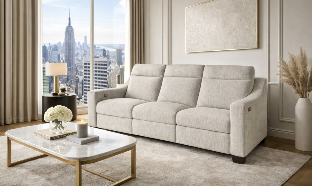 Universal Furniture Higgins 3-Seater Dual Power Reclining Sofa-Jenifer Furniture