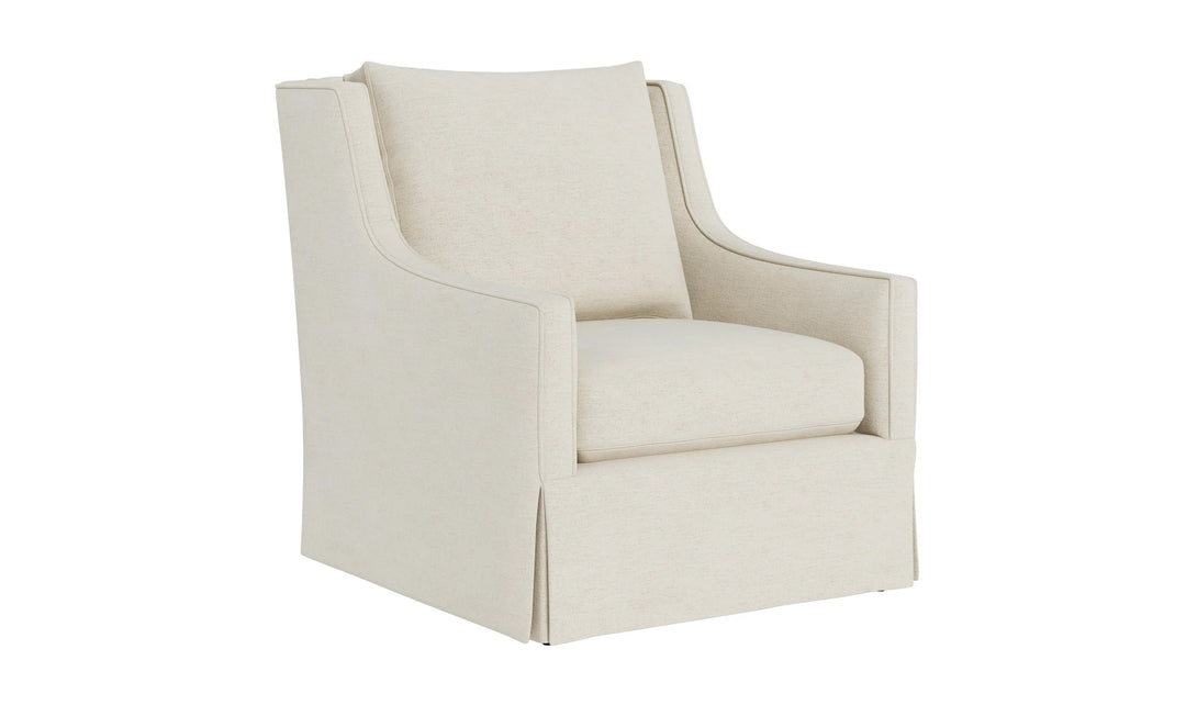 Universal Furniture Hudson Fabric Swivel Chair in Beige-Jennifer Furniture
