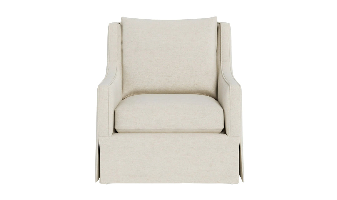 Universal Furniture Hudson Fabric Swivel Chair in Beige-Jennifer Furniture