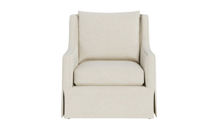 Universal Furniture Hudson Fabric Swivel Chair in Beige-Jennifer Furniture