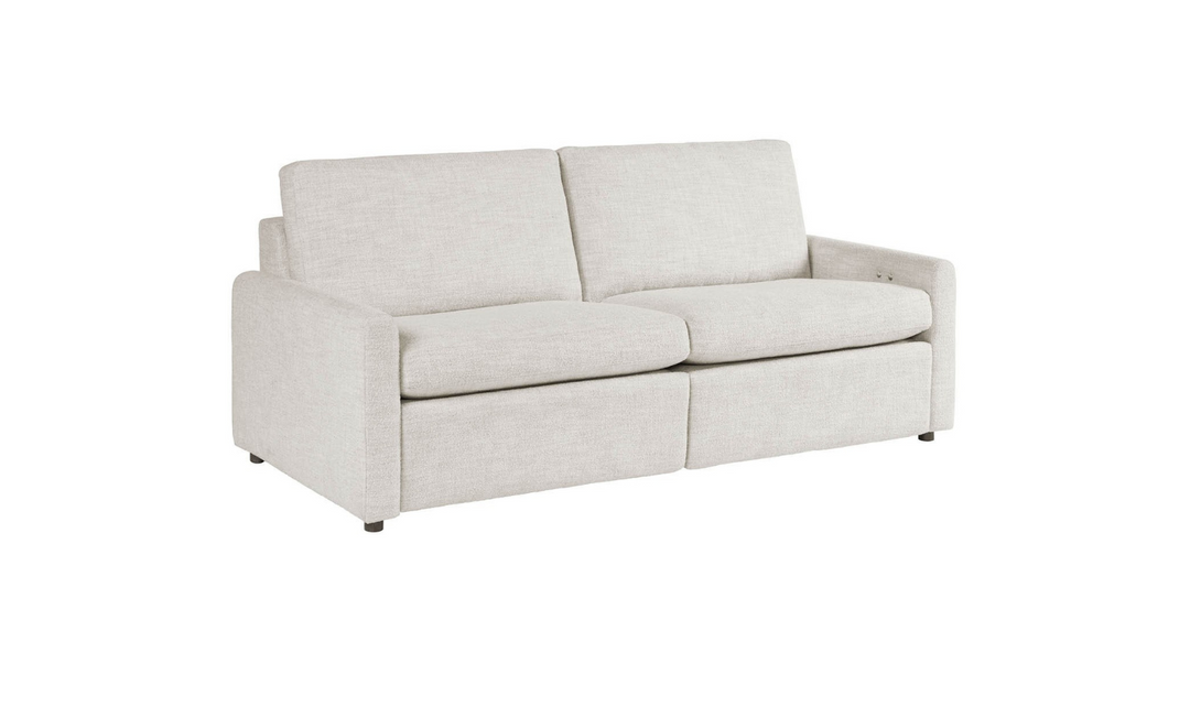 Universal Furniture Hyde 3-Seater Beige Fabric Recliner Sofa-Jennifer Furniture