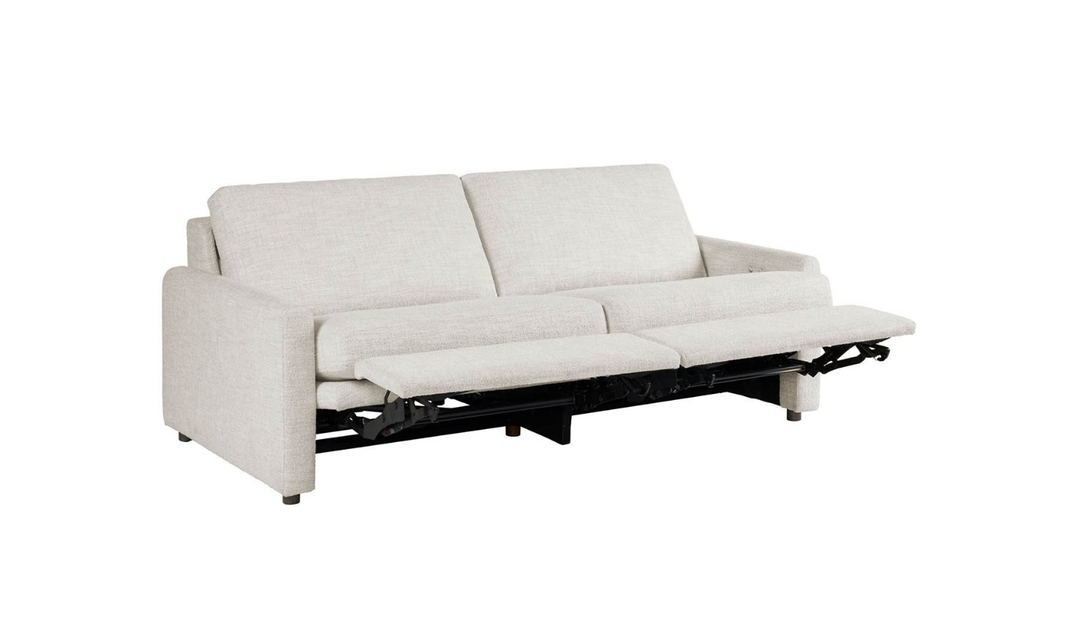 Universal Furniture Hyde 3-Seater Beige Fabric Recliner Sofa-Jennifer Furniture
