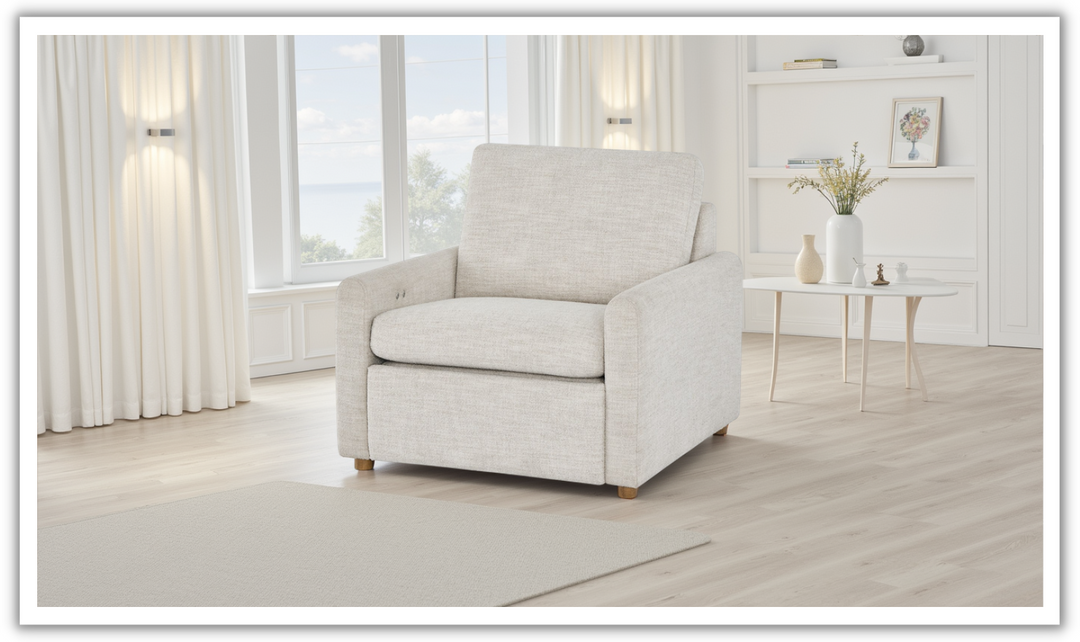 Universal Furniture Hyde Beige Fabric Recliner Chair-Jennifer Furniture
