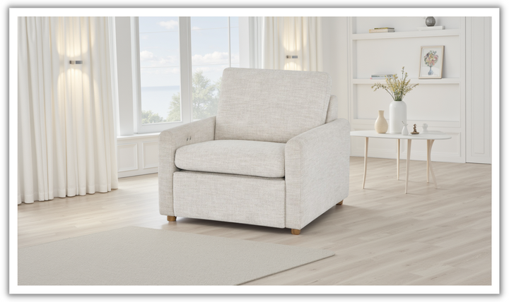 Universal Furniture Hyde Beige Fabric Recliner Chair-Jennifer Furniture
