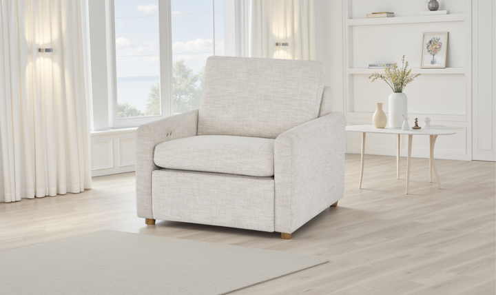 Universal Furniture Hyde Beige Fabric Recliner Chair-Jennifer Furniture