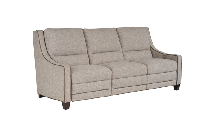 Universal Furniture Kelce 3-seater Brown Dual Power Motion Sofa