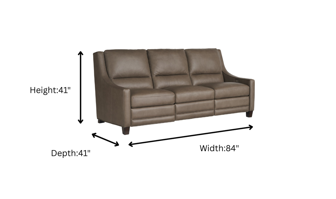 Universal Furniture Kelce 3-seater Brown Dual Power Motion Sofa