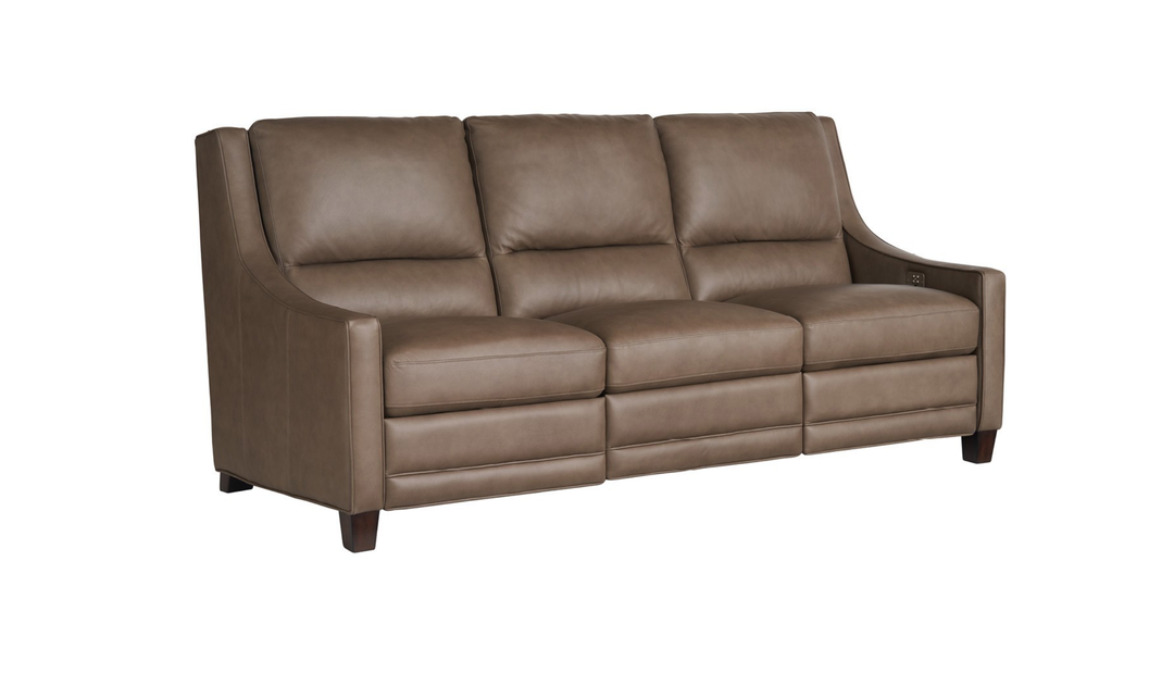 Universal Furniture Kelce 3-seater Brown Dual Power Motion Sofa