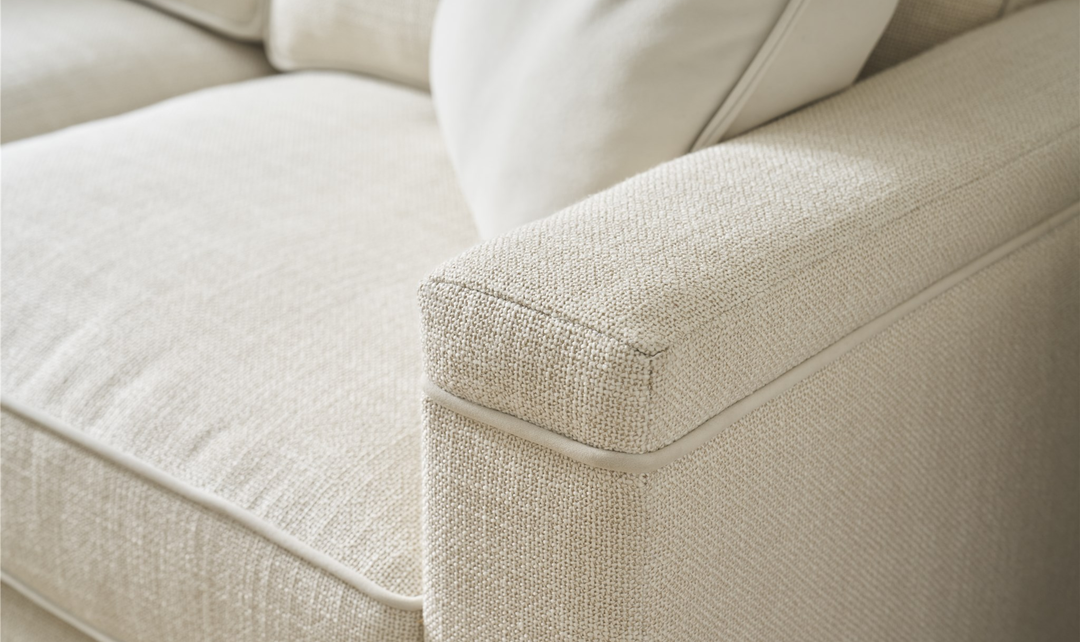 Universal Furniture Leah 3-Seater Fabric Sofa in Beige