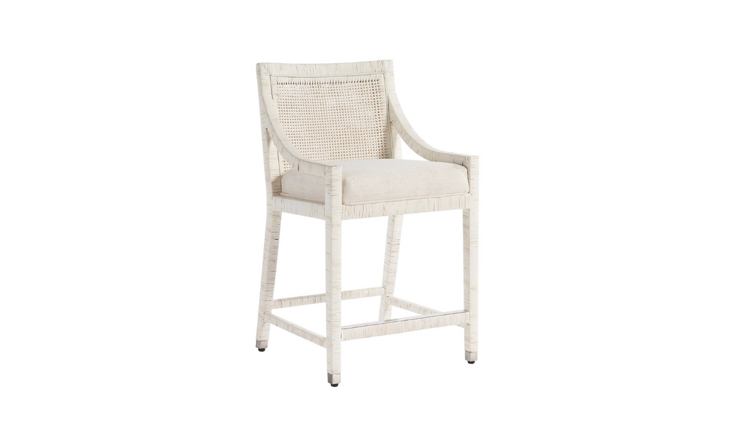 Universal Furniture Longboat Counter Chair in White-jennifer furniture