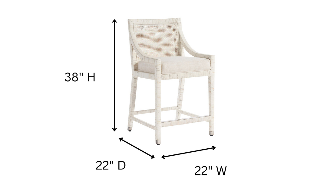 Universal Furniture Longboat Counter Chair in White-jennifer furniture