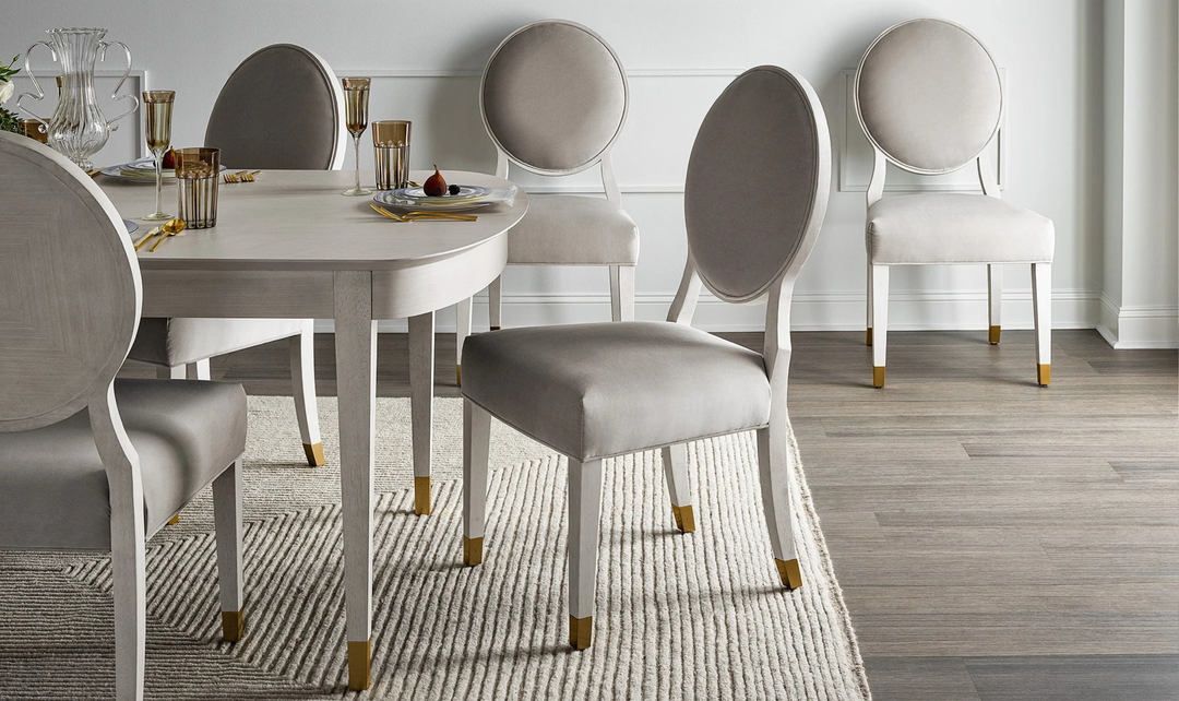 Universal Furniture Love Joy Bliss Oval Side Chair in White-Jennifer Furniture