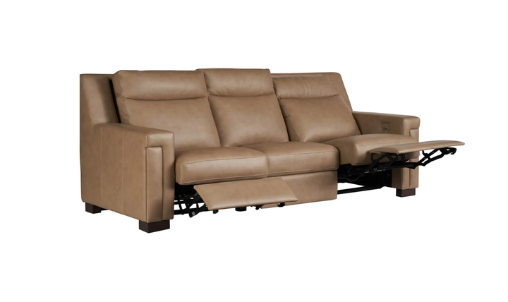 Universal Furniture Mixon 3-Seater Leather Dual Power Motion Sofa