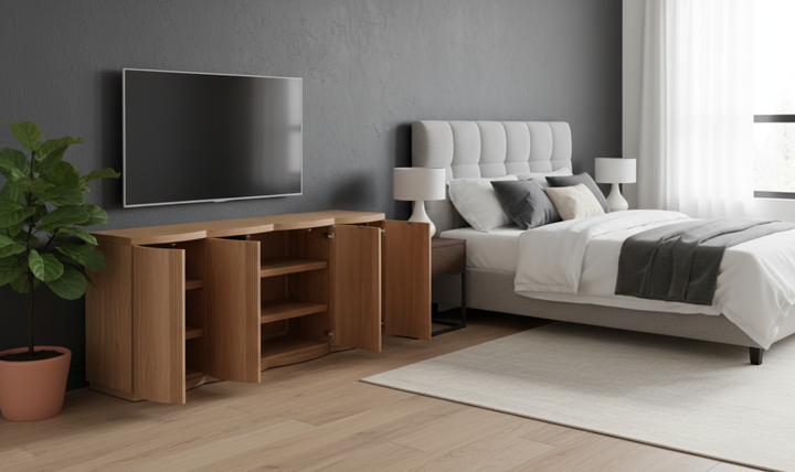 Universal Furniture Modern Lumi Wooden Credenza With Natural Oak-jennifer furniture