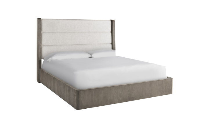 Universal Furniture Morada Upholstered Bed With Weathered Oak Finish-jennifer furniture