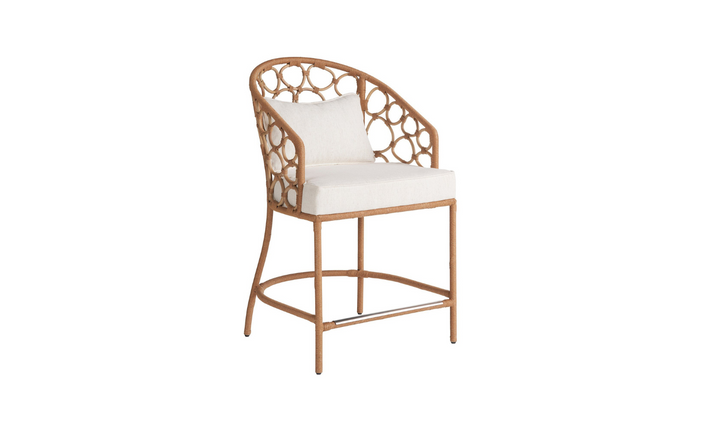 Universal Furniture Pebble Rattan Counter Chair