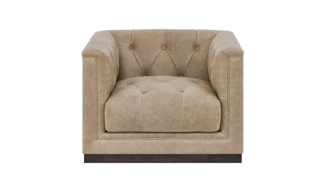 Universal Furniture Quinn Leather Swivel Chair