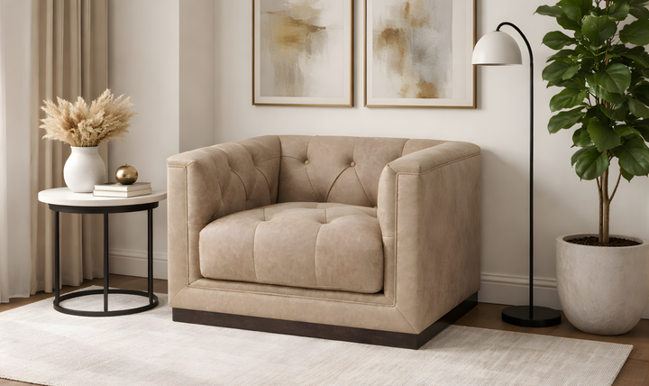 Universal Furniture Quinn Leather Swivel Chair