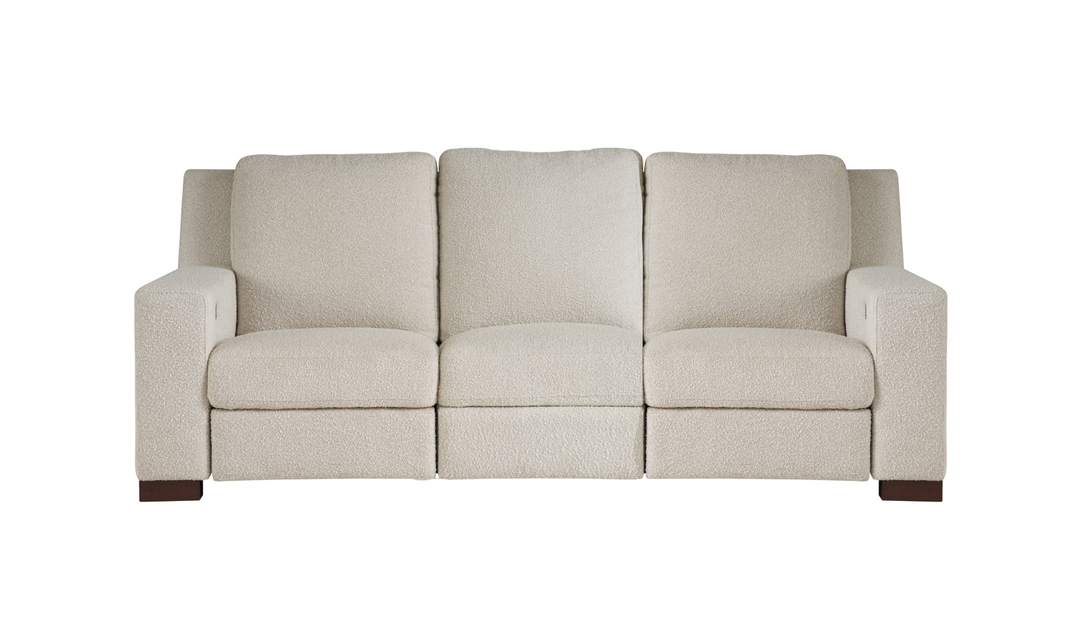 Universal Furniture Rhodes 3-Seater Power Recliner Fabric Sofa in Snow-Jennifer Furniture