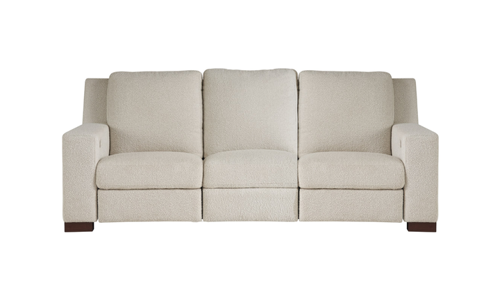 Universal Furniture Rhodes 3-Seater Power Recliner Fabric Sofa in Snow-Jennifer Furniture