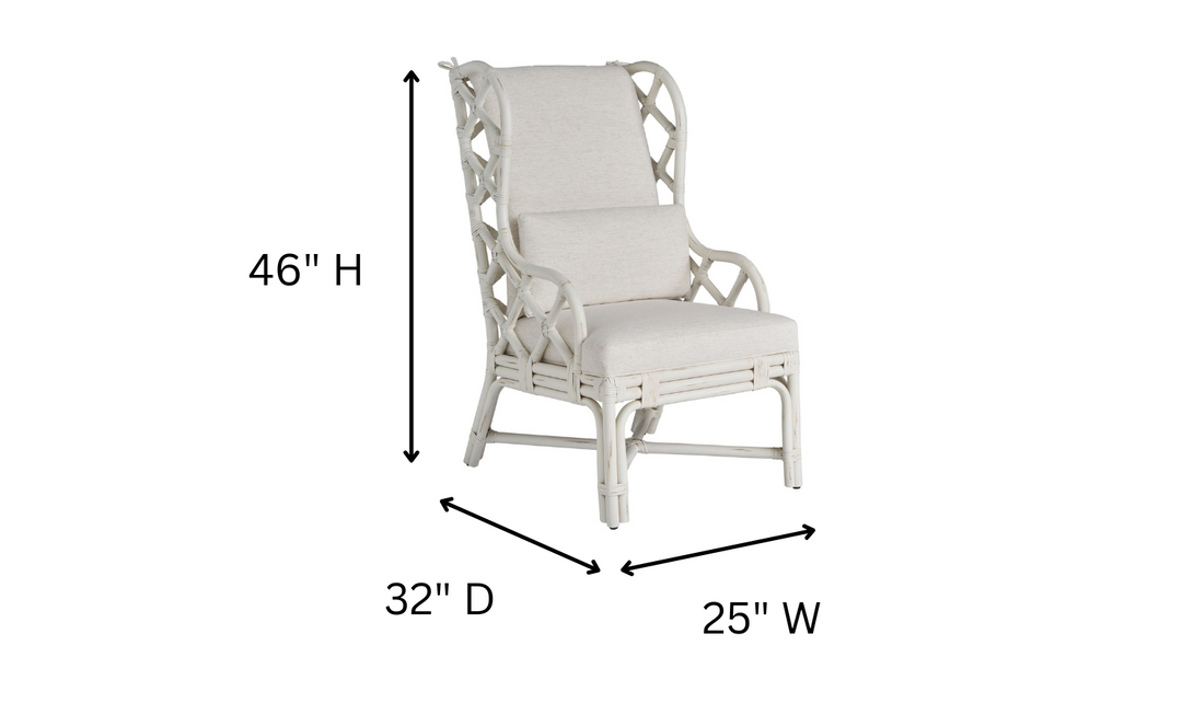 Universal Furniture Santa Rosa Arm Chair in White-jennifer furniture