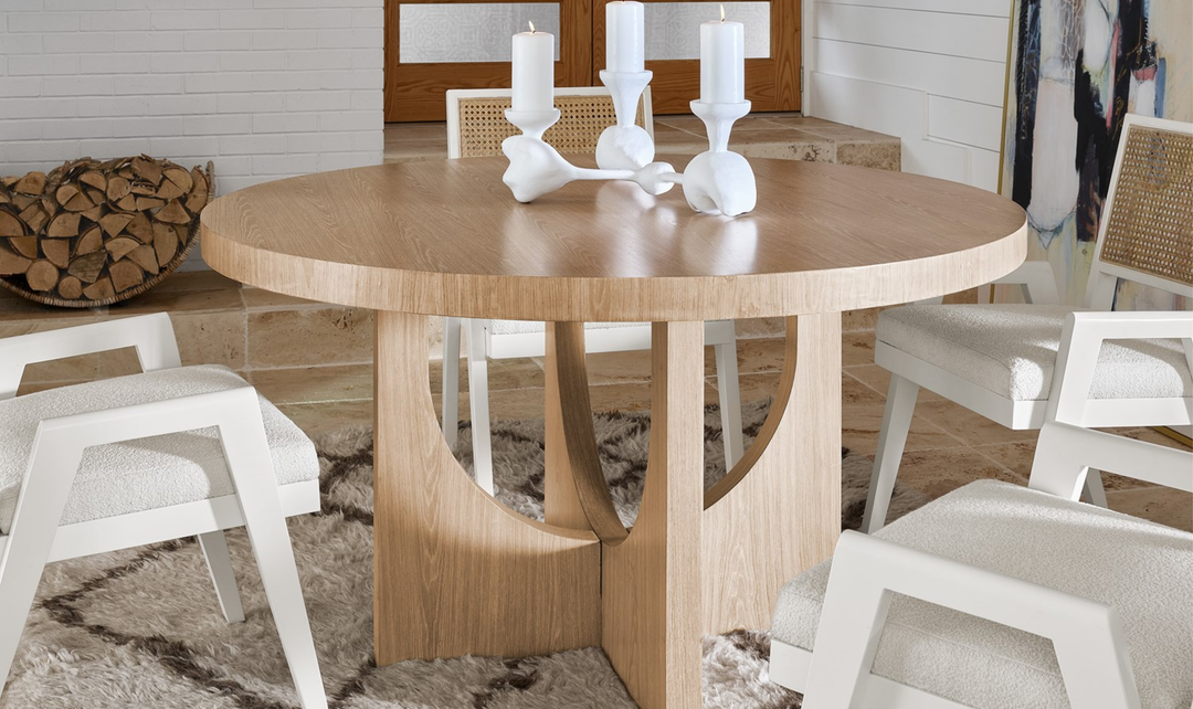 Universal Furniture Sonora White Fabric Arm Chair With Woven Cane Back