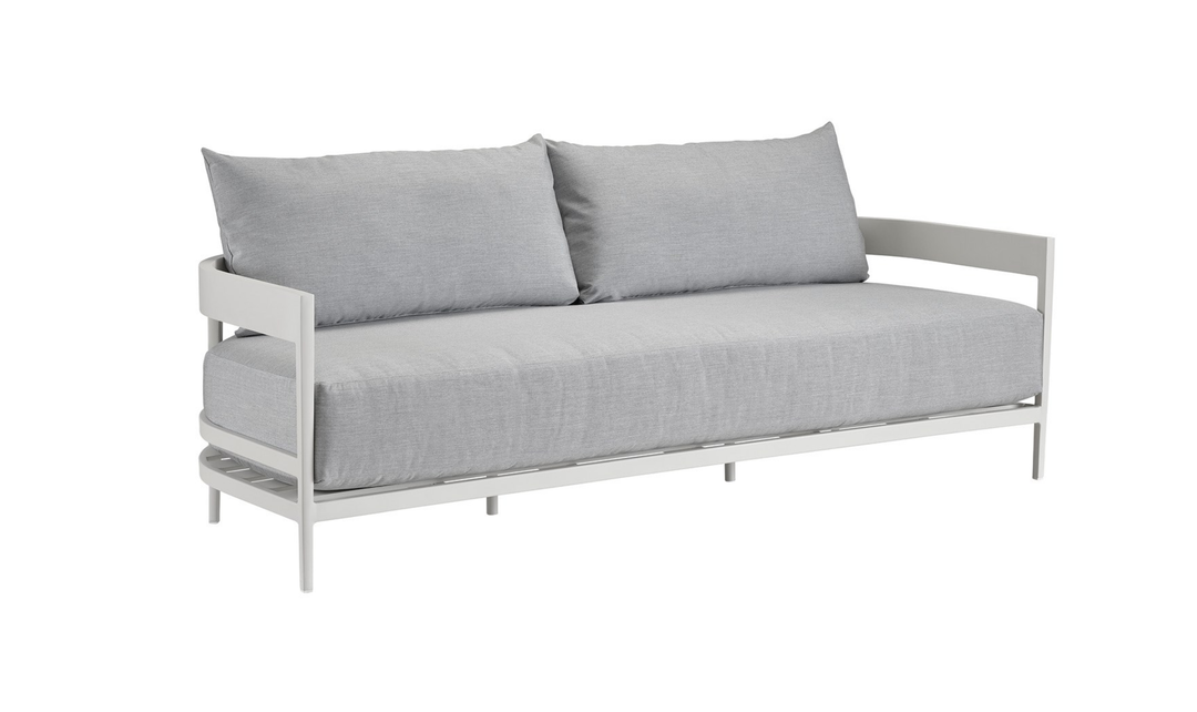 Universal Furniture South Beach Sofa With Light Gray Oversized Seat Cushions