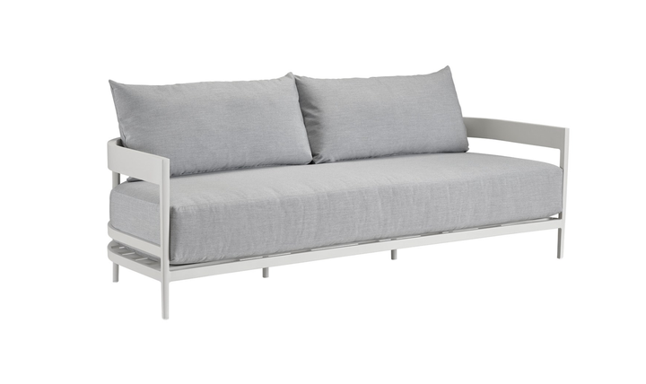 Universal Furniture South Beach Sofa With Light Gray Oversized Seat Cushions