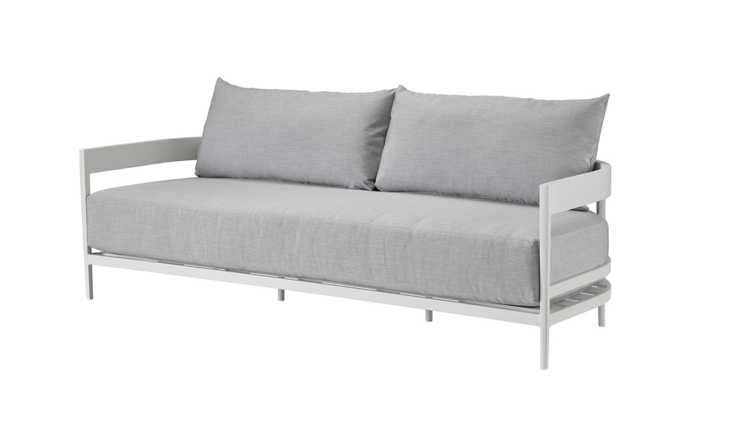 Universal Furniture South Beach Sofa With Light Gray Oversized Seat Cushions