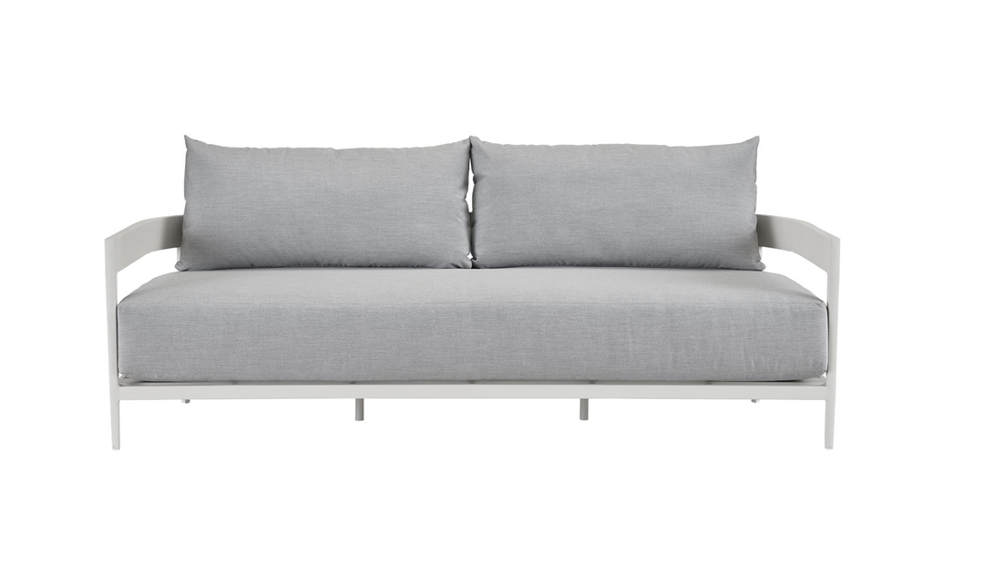Universal Furniture South Beach Sofa With Light Gray Oversized Seat Cushions