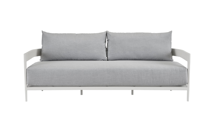 Universal Furniture South Beach Sofa With Light Gray Oversized Seat Cushions