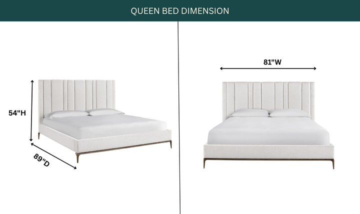 Universal Furniture Summerland Upholstered Bed in White-Jennifer Furniture