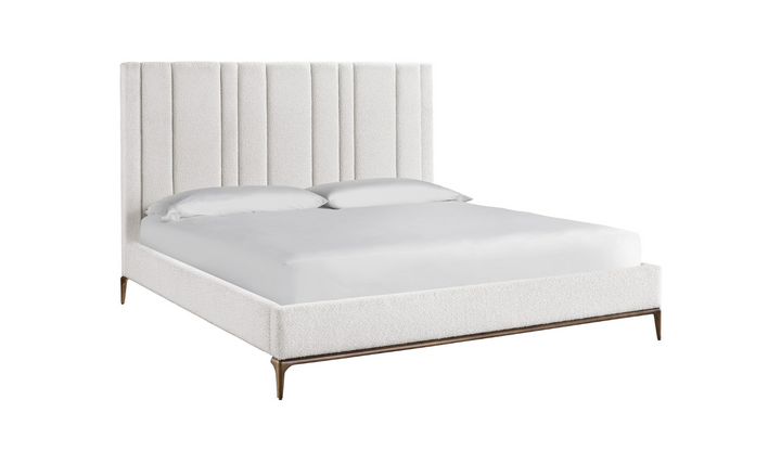 Universal Furniture Summerland Upholstered Bed in White