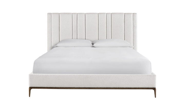 Universal Furniture Summerland Upholstered Bed in White